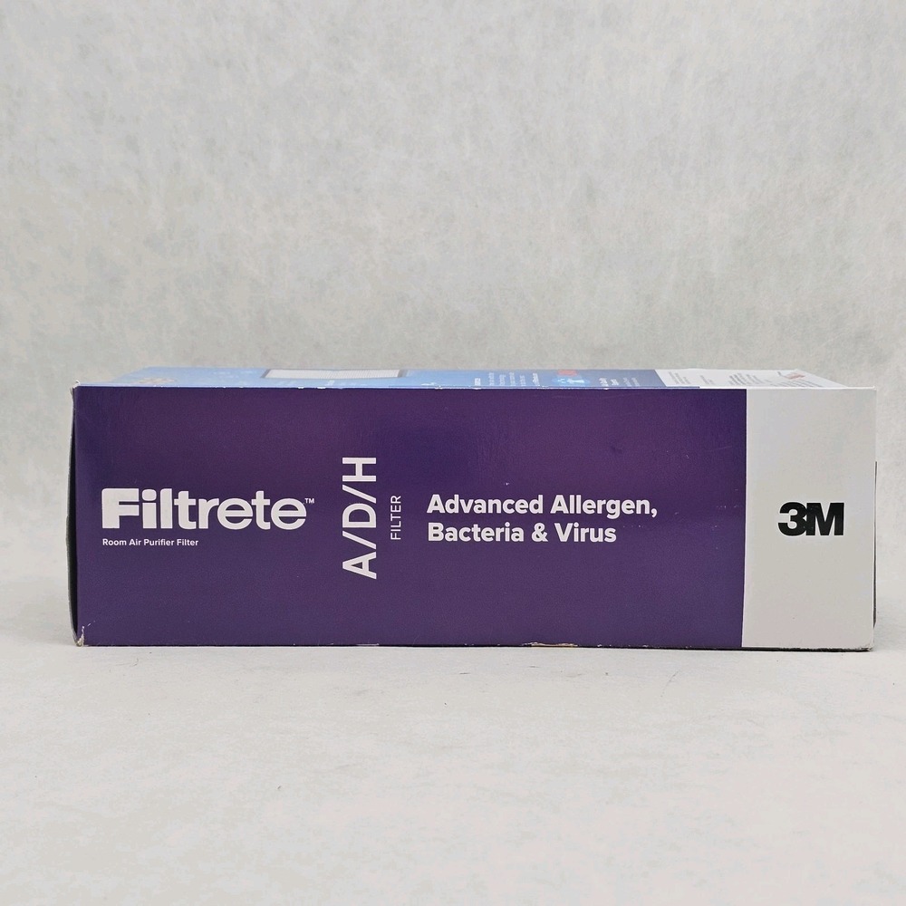 NWT 3M Filtrete A/D/H Advanced Allergen Bacteria Virus HEPA Air Filter 2 Pack - Picture 4 of 5